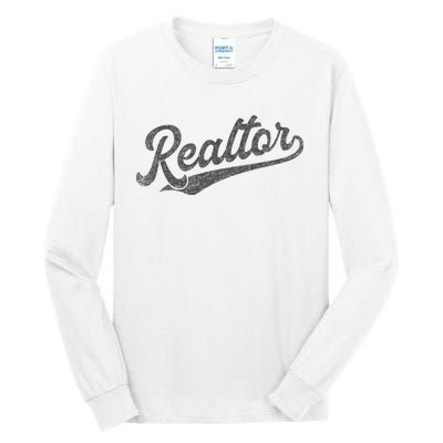 Realtor Real Estate Agent Retro Tall Long Sleeve T-Shirt