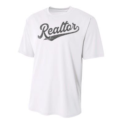 Realtor Real Estate Agent Retro Performance Sprint T-Shirt