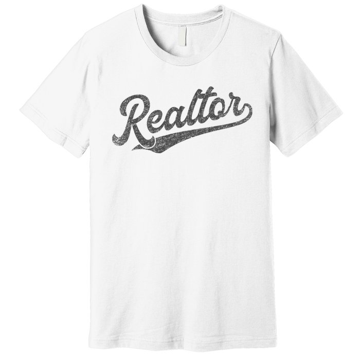 Realtor Real Estate Agent Retro Premium T-Shirt