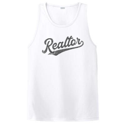 Realtor Real Estate Agent Retro PosiCharge Competitor Tank