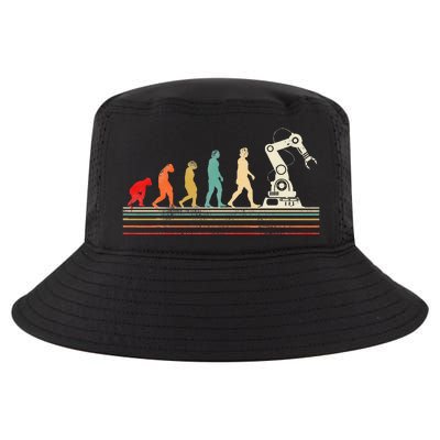 Robot Robotics Engineer Retro Vintage Cool Comfort Performance Bucket Hat