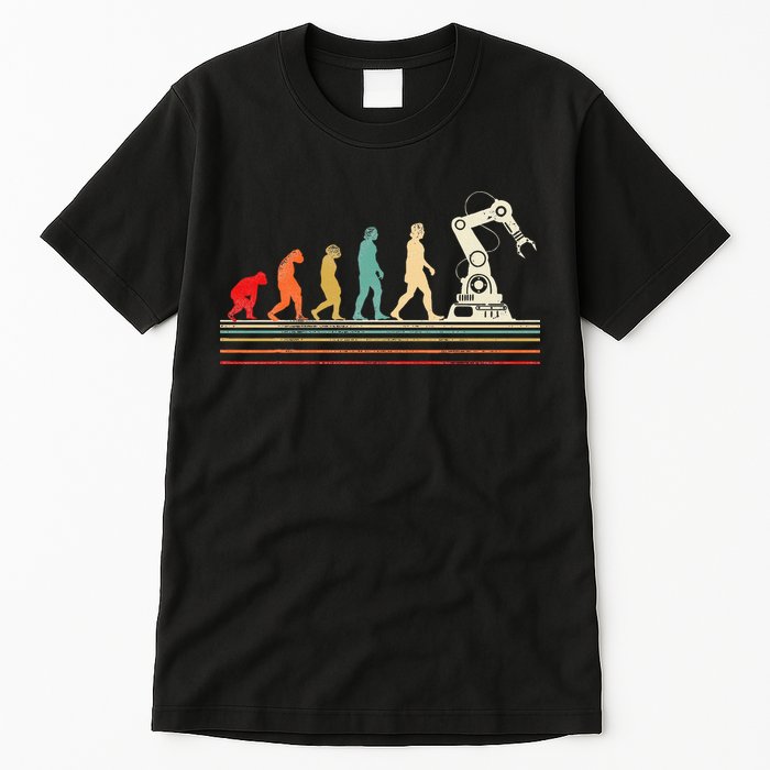 Robot Robotics Engineer Retro Vintage Tall T-Shirt