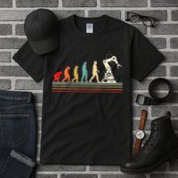 Robot Robotics Engineer Retro Vintage Tall T-Shirt