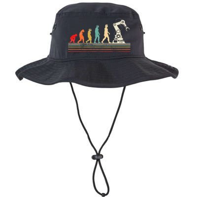 Robot Robotics Engineer Retro Vintage Legacy Cool Fit Booney Bucket Hat