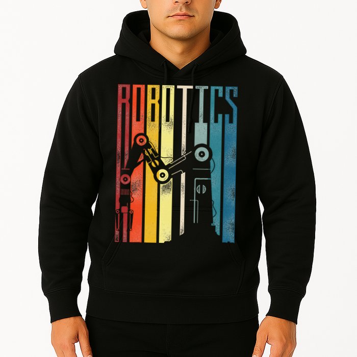 Robot Robotics Engineer Vintage Robotics Hoodie