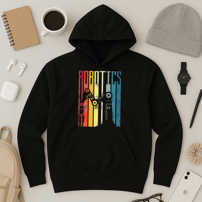 Robot Robotics Engineer Vintage Robotics Hoodie