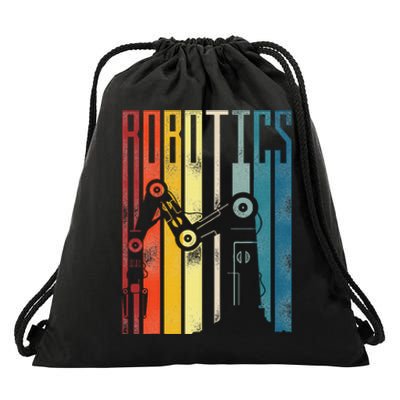 Robot Robotics Engineer Vintage Robotics Drawstring Bag