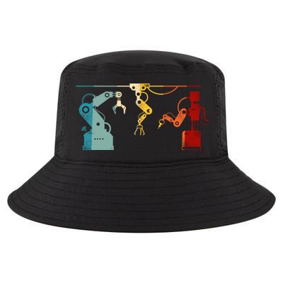 Robot Robotics Engineer Retro Vintage Cool Comfort Performance Bucket Hat