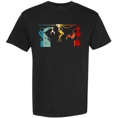 Robot Robotics Engineer Retro Vintage Garment-Dyed Heavyweight T-Shirt