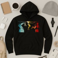 Robot Robotics Engineer Retro Vintage Hoodie
