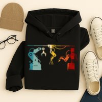 Robot Robotics Engineer Retro Vintage Hoodie