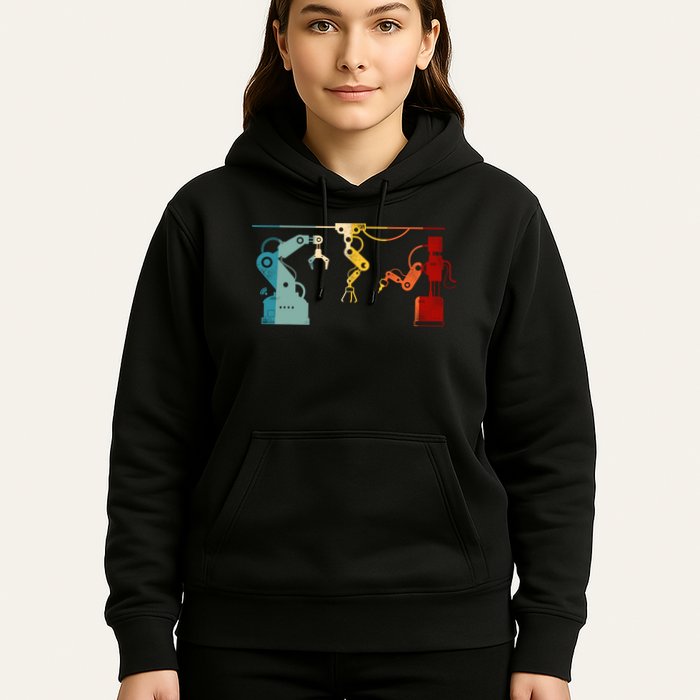Robot Robotics Engineer Retro Vintage Hoodie