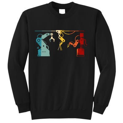 Robot Robotics Engineer Retro Vintage Sweatshirt