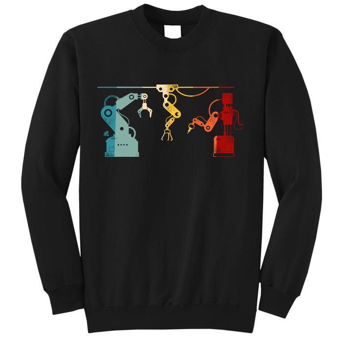 Robot Robotics Engineer Retro Vintage Sweatshirt