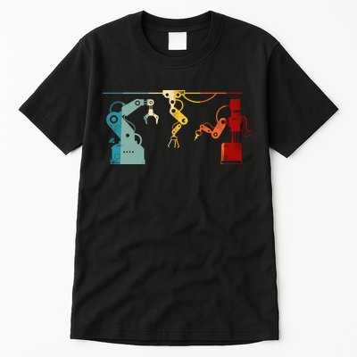Robot Robotics Engineer Retro Vintage Tall T-Shirt