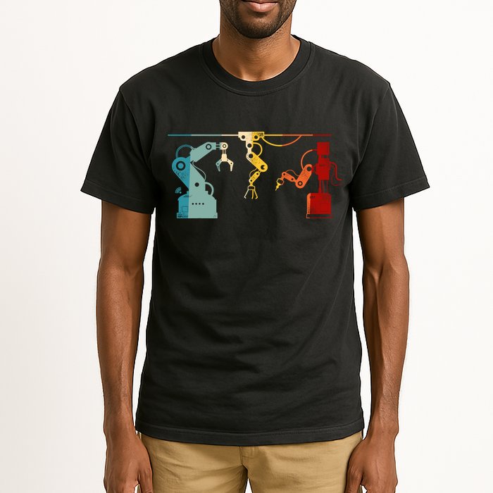 Robot Robotics Engineer Retro Vintage Tall T-Shirt