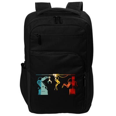 Robot Robotics Engineer Retro Vintage Impact Tech Backpack