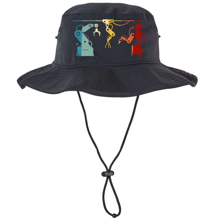 Robot Robotics Engineer Retro Vintage Bucket Hat