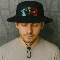 Robot Robotics Engineer Retro Vintage Bucket Hat