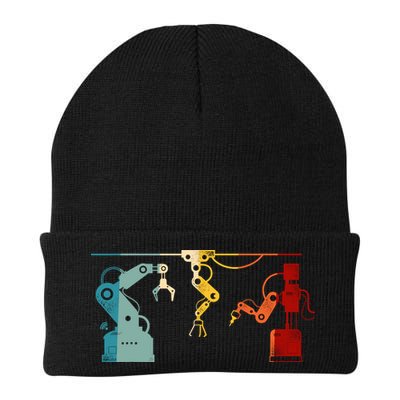 Robot Robotics Engineer Retro Vintage Beanie