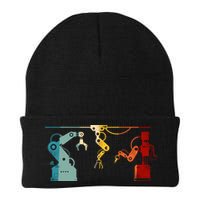 Robot Robotics Engineer Retro Vintage Beanie