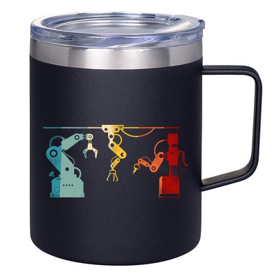 Robot Robotics Engineer Retro Vintage 12oz Stainless Steel Coffee Mug