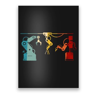 Robot Robotics Engineer Retro Vintage Poster