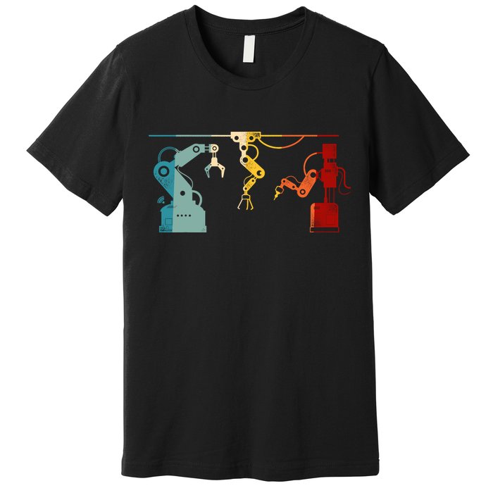 Robot Robotics Engineer Retro Vintage Premium T-Shirt