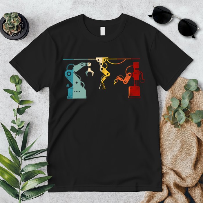 Robot Robotics Engineer Retro Vintage Premium T-Shirt
