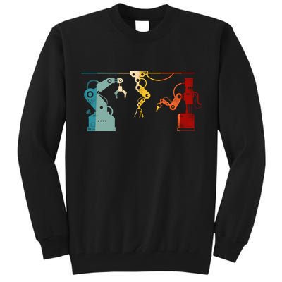 Robot Robotics Engineer Retro Vintage Tall Sweatshirt