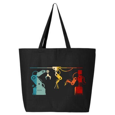 Robot Robotics Engineer Retro Vintage 25L Jumbo Tote