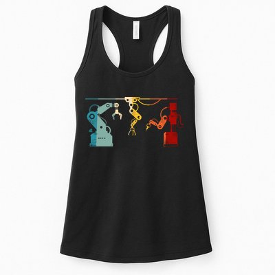 Robot Robotics Engineer Retro Vintage Womens Tank Top