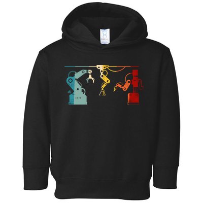 Robot Robotics Engineer Retro Vintage Toddler Hoodie