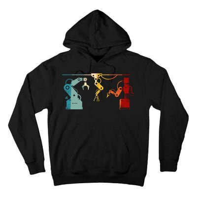 Robot Robotics Engineer Retro Vintage Tall Hoodie