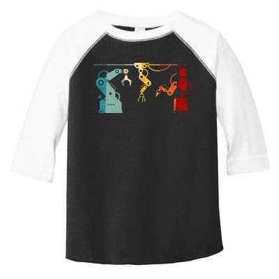 Robot Robotics Engineer Retro Vintage Toddler Fine Jersey T-Shirt
