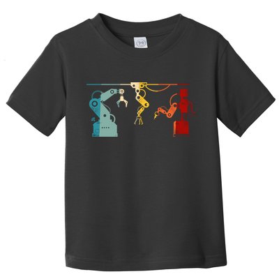 Robot Robotics Engineer Retro Vintage Toddler T-Shirt