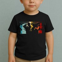 Robot Robotics Engineer Retro Vintage Toddler T-Shirt