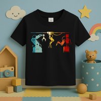 Robot Robotics Engineer Retro Vintage Toddler T-Shirt