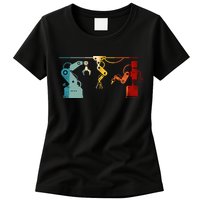 Robot Robotics Engineer Retro Vintage Womens T-Shirt