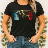 Robot Robotics Engineer Retro Vintage Womens T-Shirt