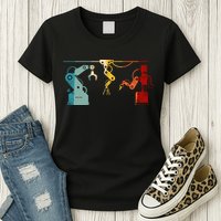 Robot Robotics Engineer Retro Vintage Womens T-Shirt