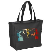 Robot Robotics Engineer Retro Vintage Zip Tote Bag