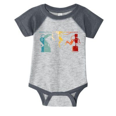 Robot Robotics Engineer Retro Vintage Infant Baby Jersey Bodysuit