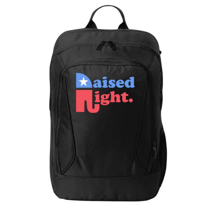 Raised Right Elephant Retro City Backpack