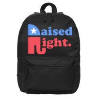 Raised Right Elephant Retro 16 in Basic Backpack