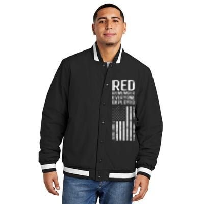 Red Insulated Varsity Jacket