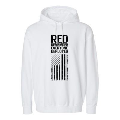 Red Garment-Dyed Fleece Hoodie