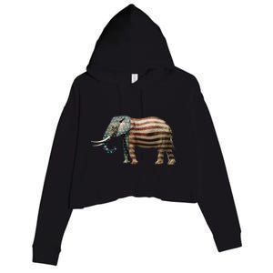 Republican Crop Fleece Hoodie