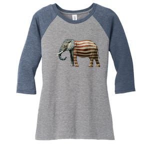 Republican Women's Tri-Blend 3/4-Sleeve Raglan Shirt