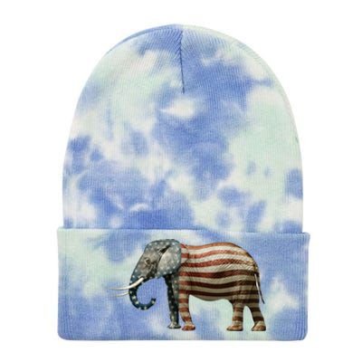 Republican Tie Dye 12in Knit Beanie